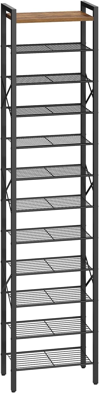 YATINEY 12-Tier Narrow Shoe Rack, Tall Shoe Rack - Image 9