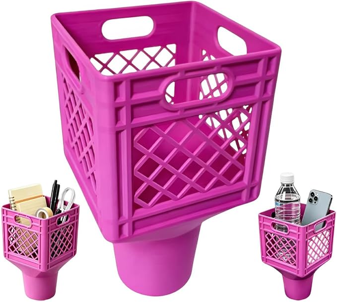 Universal Square Car Cup Holder Adapter, Fits Half Gallon Milk Cartons & Large by Unknown