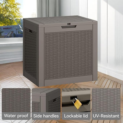 32 * 2 Gallon Outdoor storage deck Box Waterproof ，garden tool, backyard cushion - Image 2