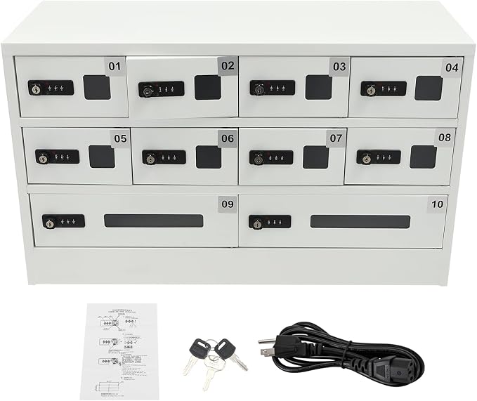10 Slot Cellphone Charging Station Cell Phone Locker - Image 7