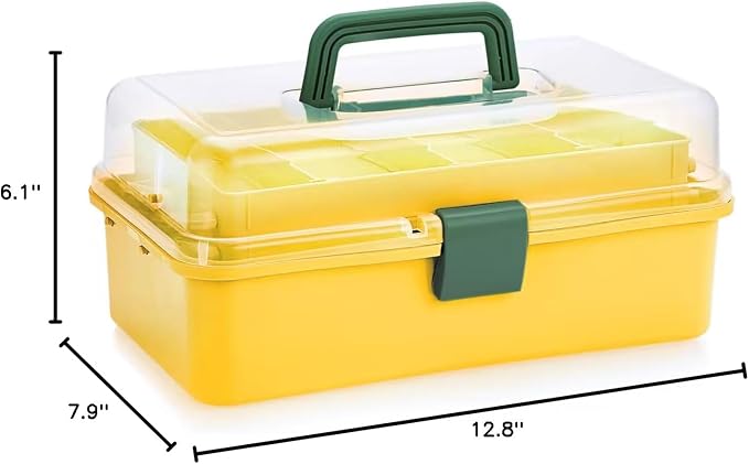 BTSKY 3-Layer Plastic Dividing Storage Box Craft Organizer - Image 8