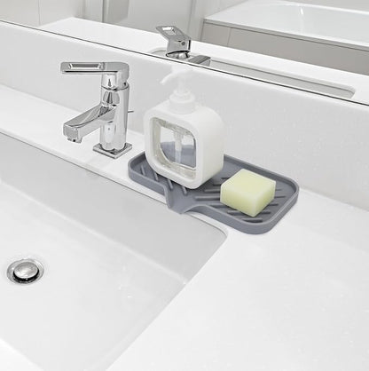 Yasmen Silicone Bathroom Soap Dishes, Sink Sponge Holder - Image 3