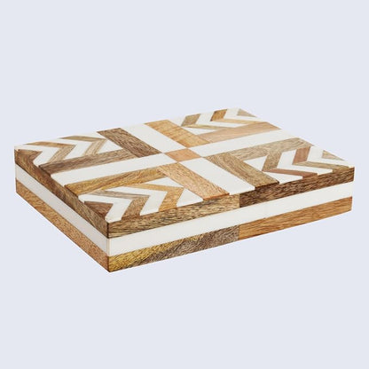 Handicrafts Home White Decorative Storage Box - Image 7