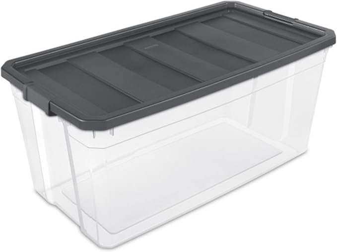 Sterilite 9-Pack Modular Stacker Box, Durable Clear Plastic Storage Bins - Image 2