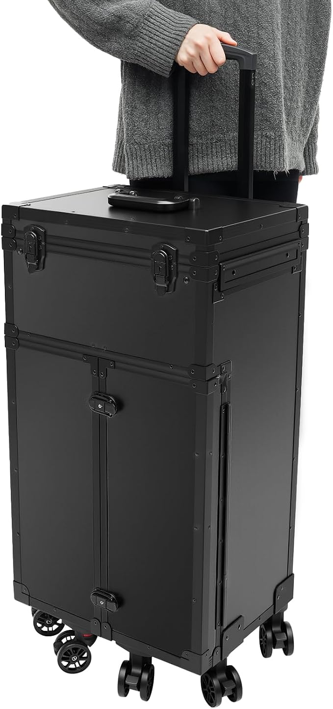 Cosmetic Train Case, Makeup Organizer Travel Case - Image 8