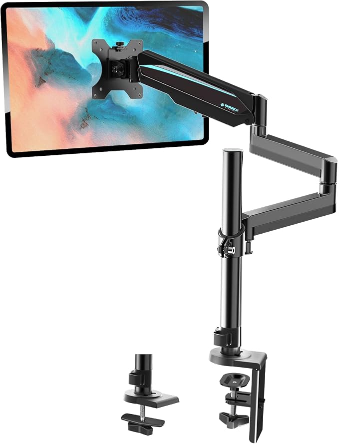 EUREKA ERGONOMIC Single Monitor Desk Mount, Adjustable Gas Spring Monitor Arm by EUREKAERGONOMIC