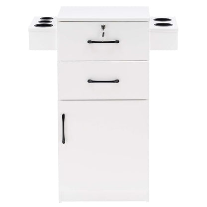BarberPub 38"x18"x14" Locking Beauty Salon Storage Cabinet, Barber Styling - Image 9
