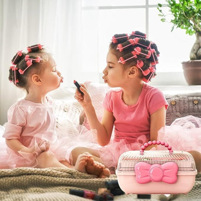 Bow Knot Hair Accessories Organizer Box Cute Dust Proof Childrens Jewelry - Image 7