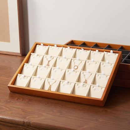 Oirlv Wood 24 Grids Jewelry Tray - Image 6