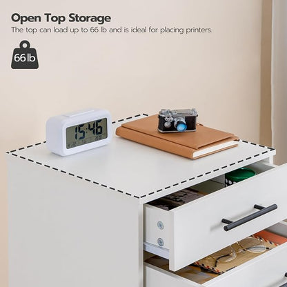 HOOBRO 7-Drawer File Cabinet, Wooden Office Cabinet - Image 8