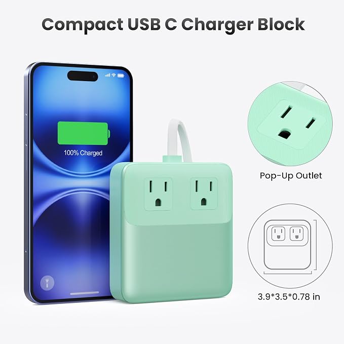USB C Charger Block, 135W GaN IV Fast Charging Station Hub, 6-in-1 USB C Power - Image 6