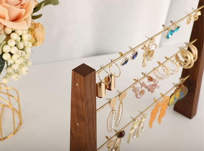 GemeShou 3 Tiers Walnut Earring display stands - Image 3
