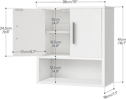 HOOBRO Bathroom Wall Cabinet, Medicine Cabinet, 15 x 16.1 Bathroom Wall Cabinet - Image 3