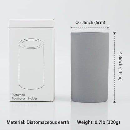 Diatomite Toothbrush Holder for Bathroom Sink, Countertop Organizer, Quick Dry - Image 4