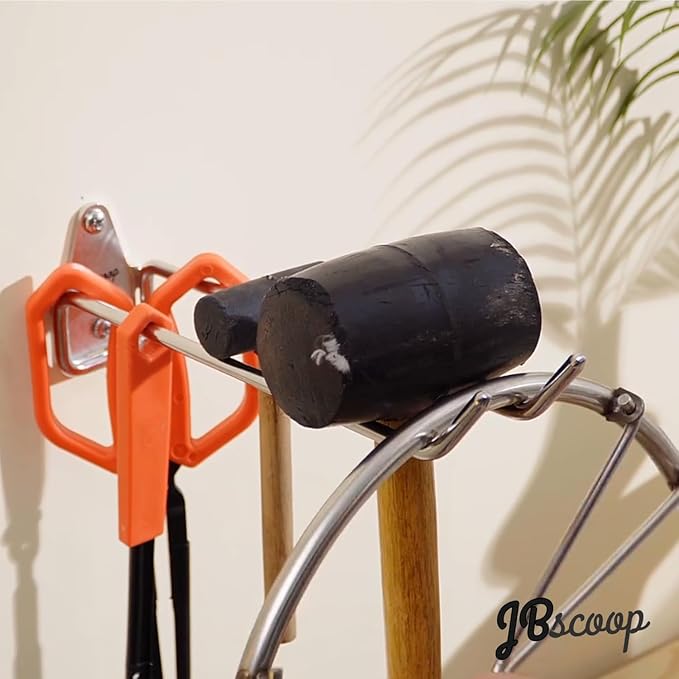 JBscoop 4 Stainless Steel 304 Garage Hooks, Heavy Duty Organizer & Wall Mount - Image 3