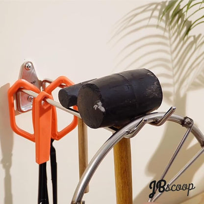 JBscoop 4 Stainless Steel 304 Garage Hooks, Heavy Duty Organizer & Wall Mount - Image 3