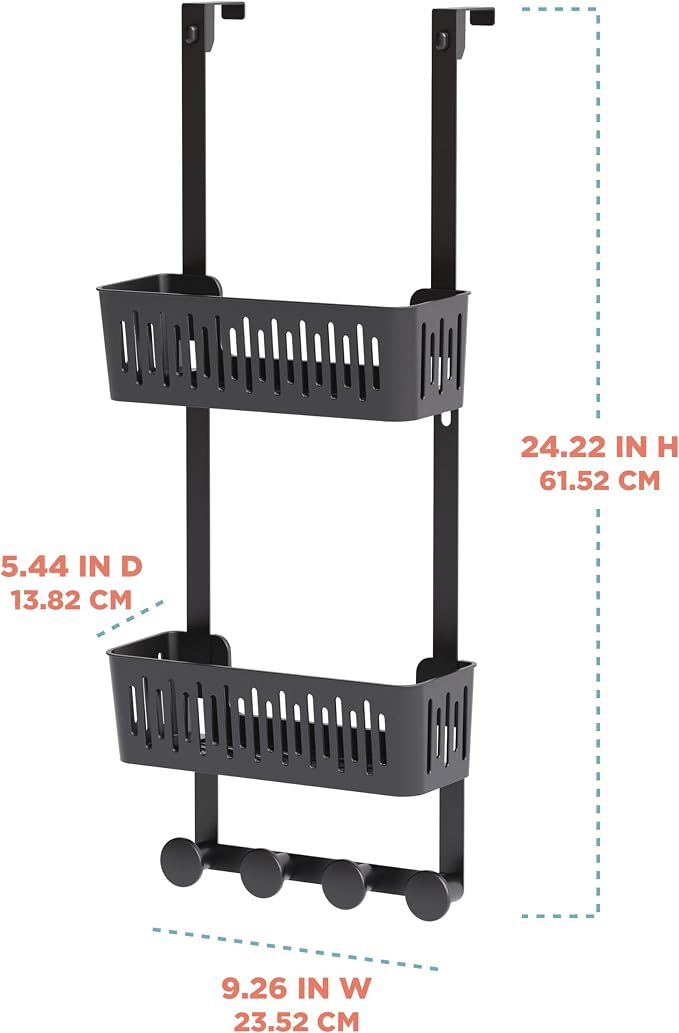 Zenna Home SnugFit Over the Door Caddy Organizer - Image 4
