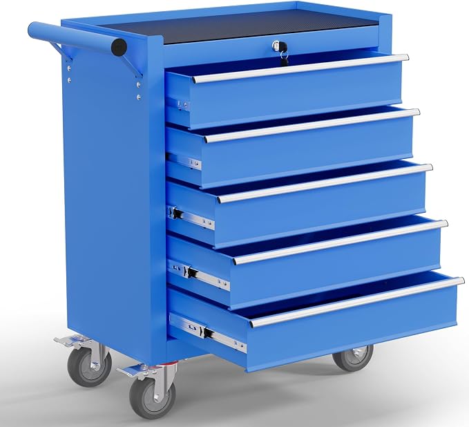 5-Drawer Tool Chest, Rolling Tool Cart by Unknown