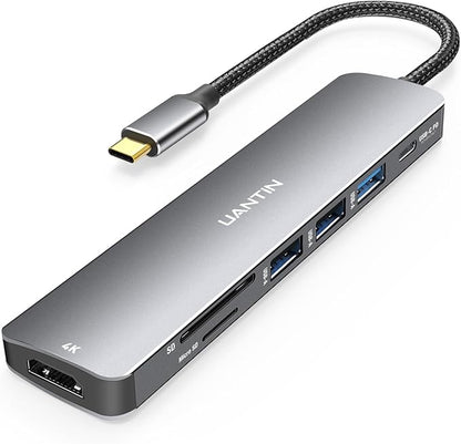 UANTIN USB C Hub, 7 in 1 Multiport Adapter by UANTIN