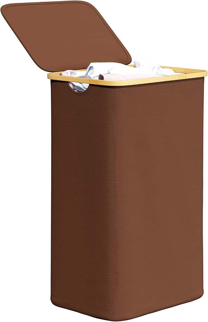 SpaceAid Laundry Hamper with Lid, 110L Large Tall Clothes Basket Bin with by SpaceAid