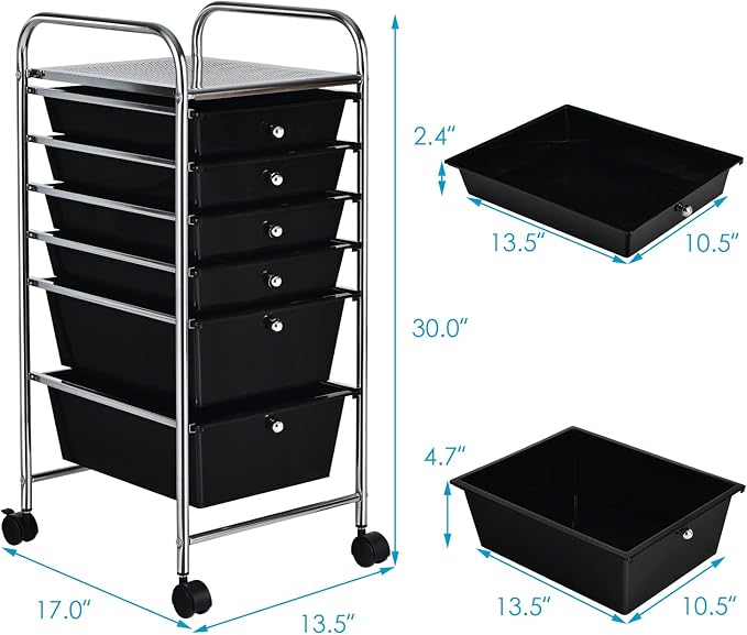 Giantex Rolling Storage Cart - Image 3