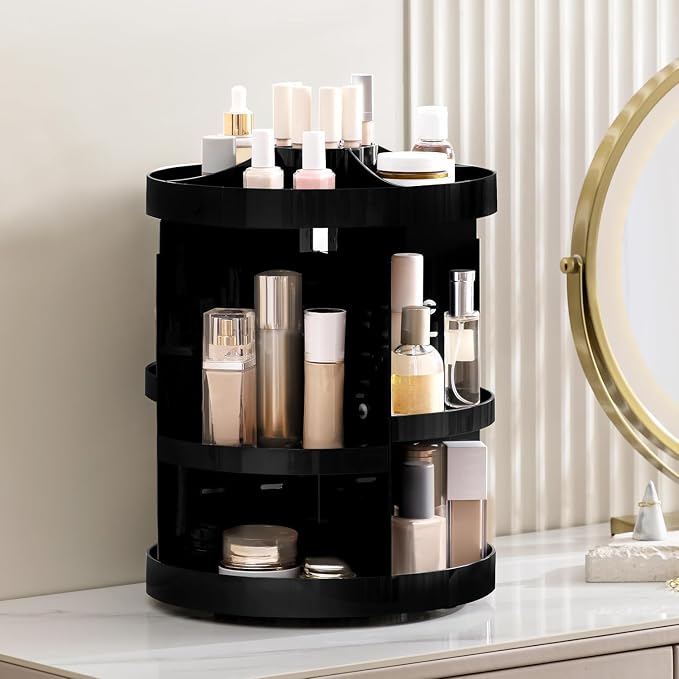HBlife Extra Large 360 Rotating Makeup Organizer Adjustable Carousel Large - Image 5