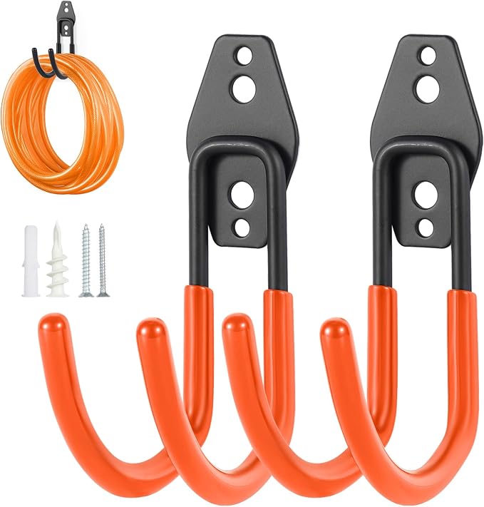 Hose Hanger Wall Mount 2 Pack, Heavy Duty Hose Holder by Unknown