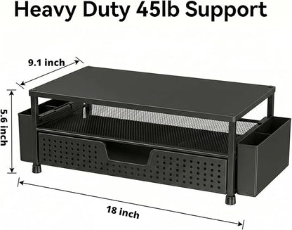 ECOLOVI Desk Organizer and Accessories, 2-Tier Computer Monitor Stand Rise - Image 2