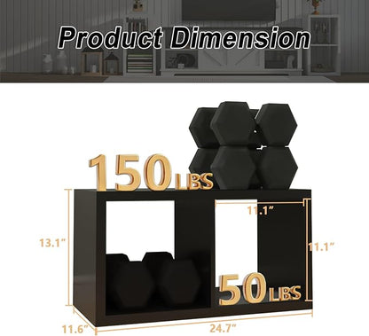CTESNE【2026 Wooden Thick Frame 2 Cube Storage Organizer Shelf - Image 3