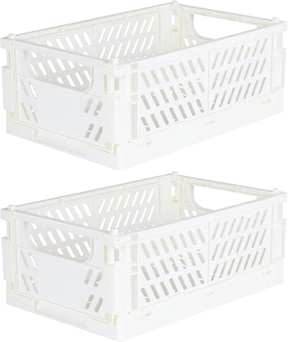 Tixill 2-Pack Mini Foldable Plastic Baskets by TixillMiniPlasticBasket