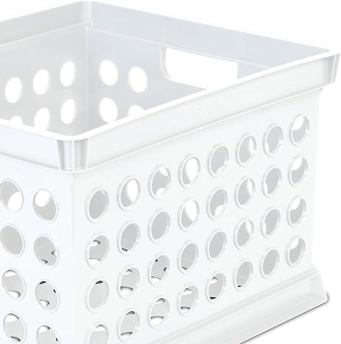 Sterilite Stackable Plastic Storage Crate Bin Organizer File Box - Image 8