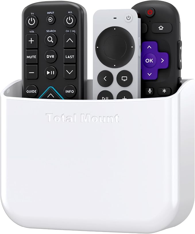 TotalMount Hole-Free Remote Holder – Eliminates Need to Drill Holes in Your Wall by TotalMount