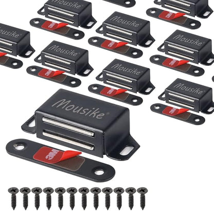 Mousike Cabinet Magnets 30lb Black Door Magnets by Mousike