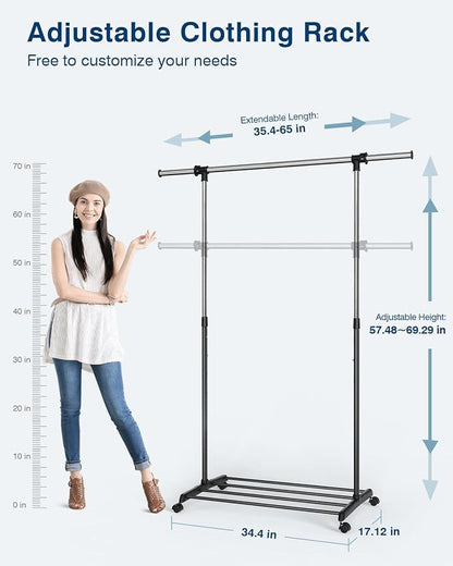 Whitmor Deluxe Adjustable Garment Rack - Image 2