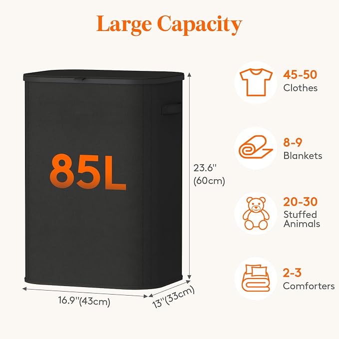 Lifewit 85L Large Laundry Basket - Image 3