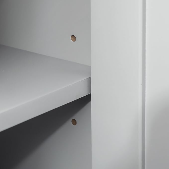 Kleankin Pedestal Sink Storage Cabinet, Under Sink Bathroom Vanity - Image 8
