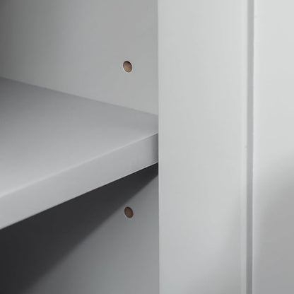 Kleankin Pedestal Sink Storage Cabinet, Under Sink Bathroom Vanity - Image 8