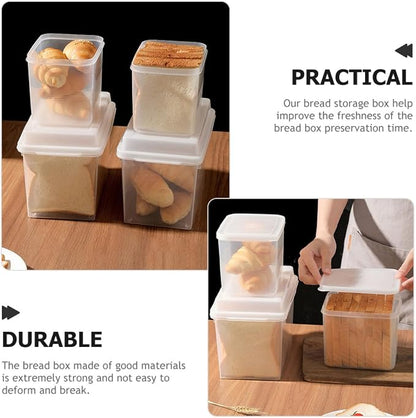 2pcs Transparent Bread Storage Box - Image 8