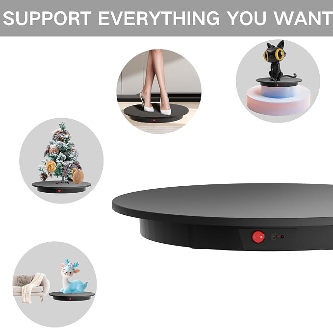 JAYEGT Motorized Rotating Display Stand, 350Lbs Load, 360 Degree Electric - Image 7