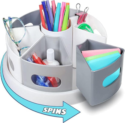 Rotating Art Supply Organizer for Kids, Marker Organizer for Teacher Desk - Image 2