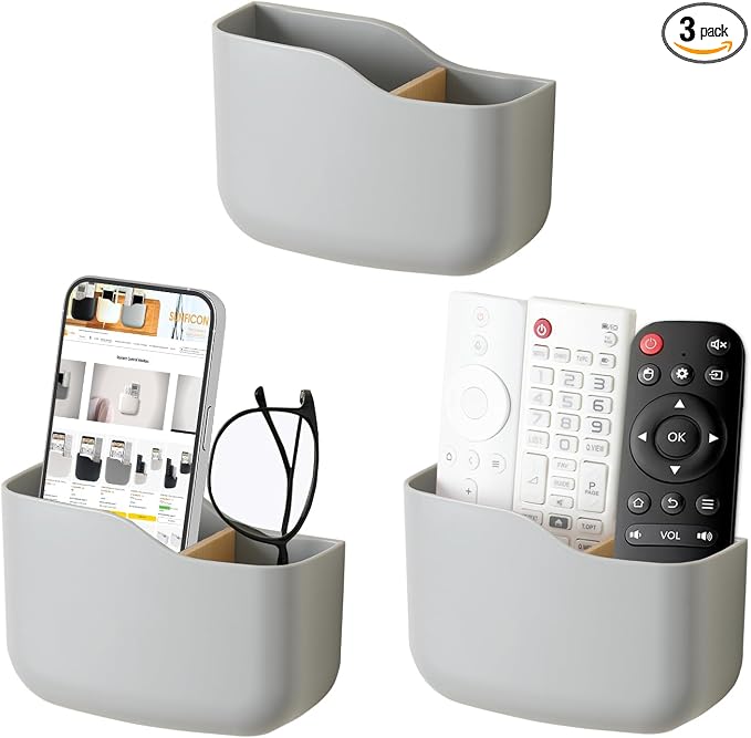 SUNFICON Wall Mount Remote Holder TV FAN Remote Control Holder Bedside Caddy by SUNFICON