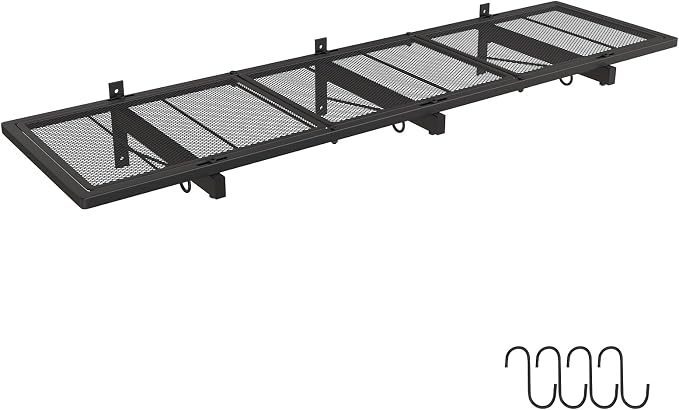 Garage Wall Shelf, 46 x 12.5 in Heavy Duty Garage Wall Shelving, Metal Floating - Image 8