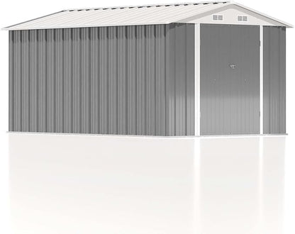 Patiowell 8 x 12 FT Outdoor Storage Shed, Metal Storage Shed, Utility and Tool - Image 8