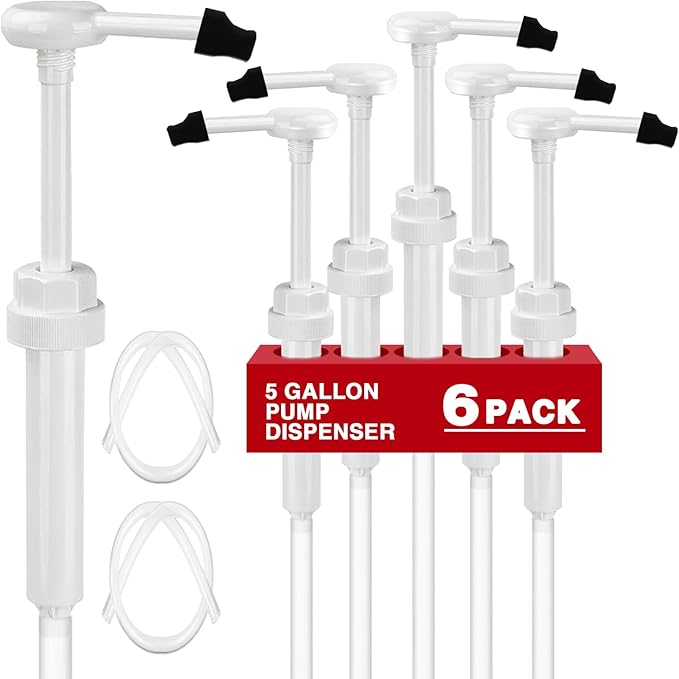 6 Pcs 5 Gallon Pump Dispenser 38-400 1 oz Dispenser Pump by DupakSYS