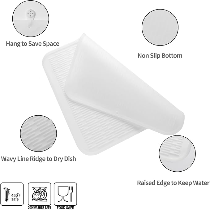 Silicone Dish Drying Mat for Multiple Usage, Easy clean, Eco-friendly, - Image 3
