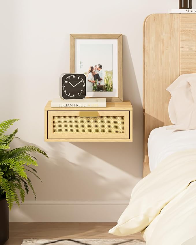 Aienvey Floating Nightstand, Floating Shelf by Aienvey