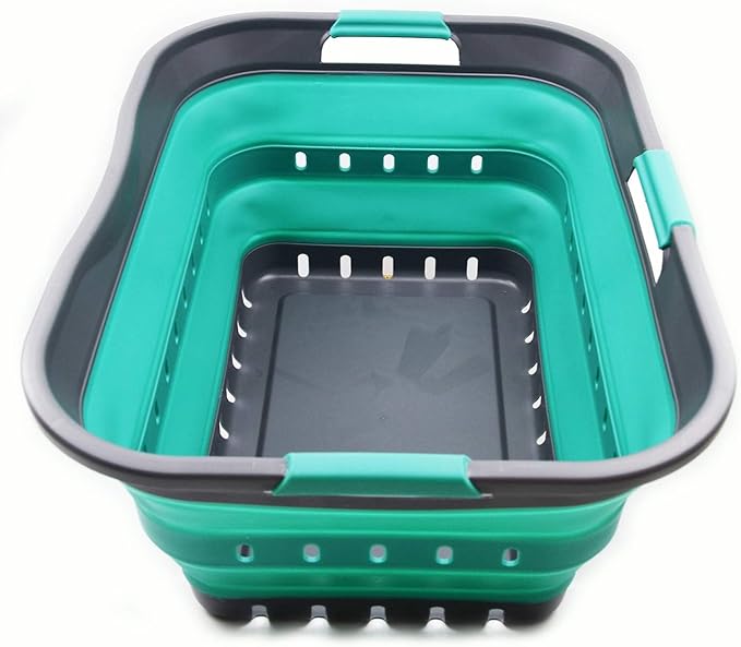 SAMMART 42L Collapsible Plastic Laundry Basket by SAMMART