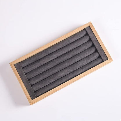 Coward Bamboo Ring Earrings Display Holder Jewelry Storage Tray Organizer - Image 4