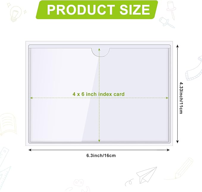 Outus 200 Pack 6.3 x 4.33 Inch Self Adhesive Label Pockets Bulk Plastic Labels - Image 2
