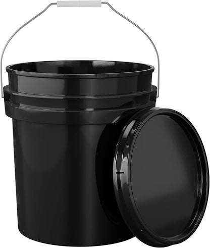 EconoHome 5-Gallon Black Bucket Pail Container by EconoHome